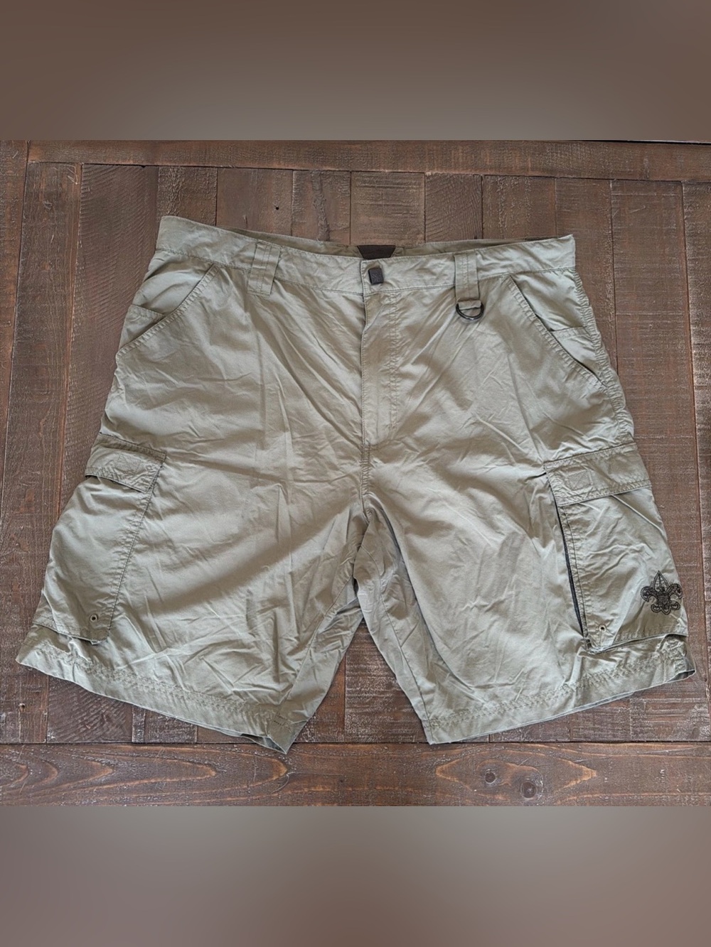 Boy Scouts of America BSA Centennial Shorts Supplex Nylon Green Women's XL